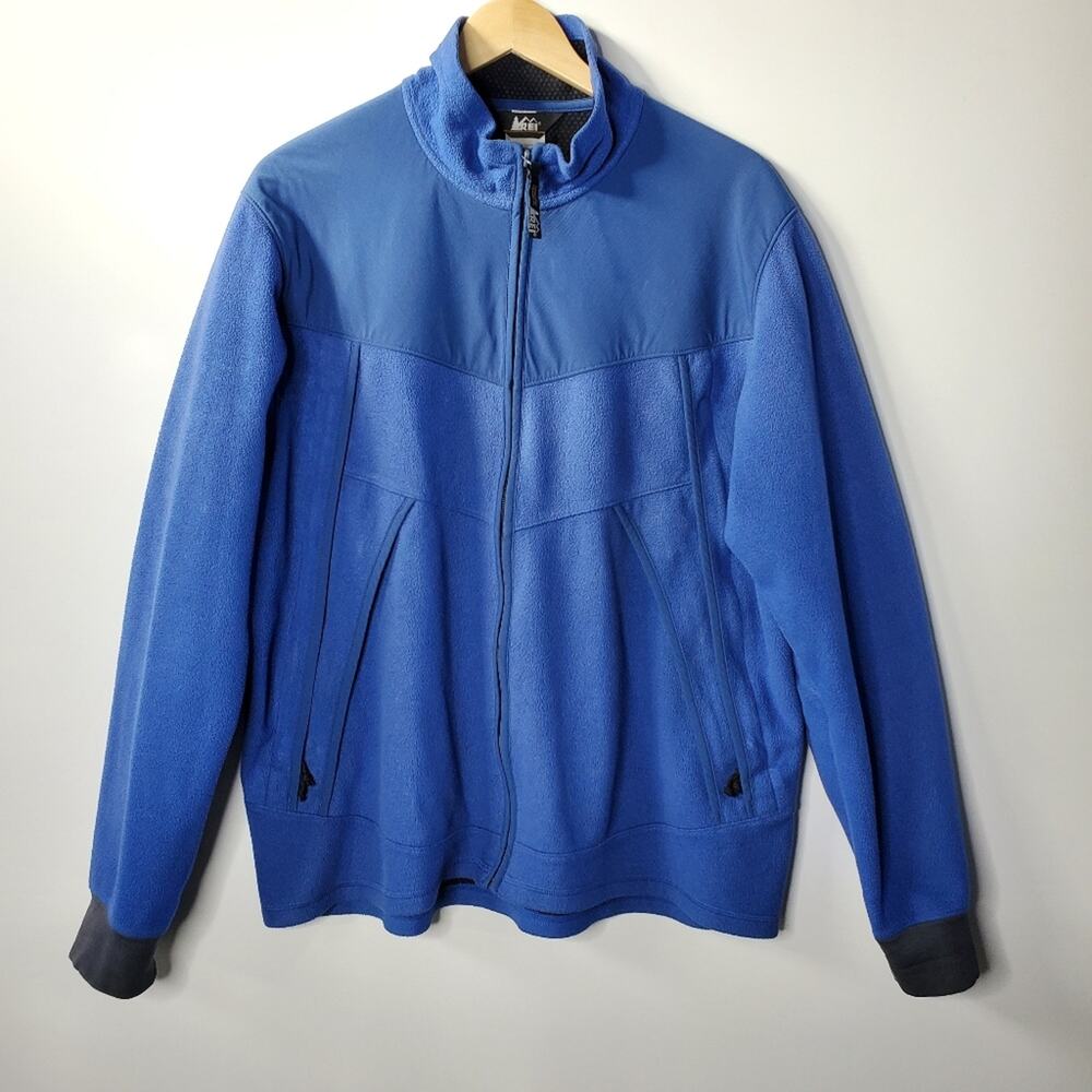 REI Brand Blue full zip sweatshirt jacket Size Men's XL